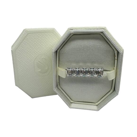 Swarovski  Millenia ring, Octagon cut, White, Rhodium plated size 55 / USA 7 - Picture 1 of 11